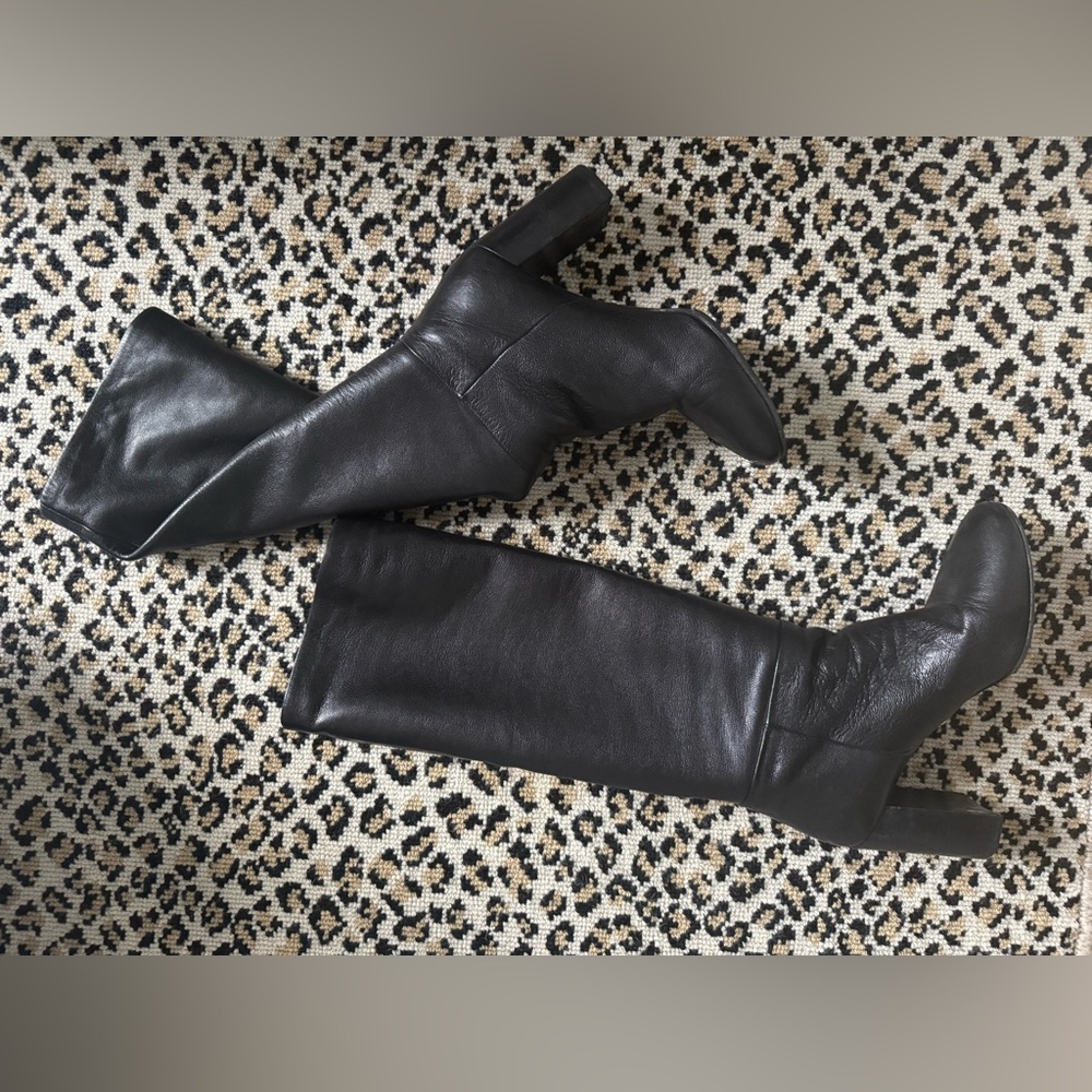 Prada Black Women's knee high boots